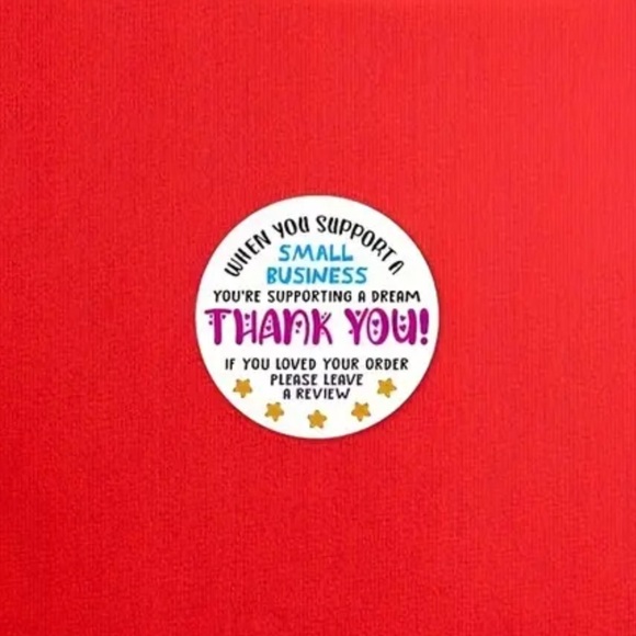 500 Thank You Stickers Roll for Small Business - Picture 3 of 6